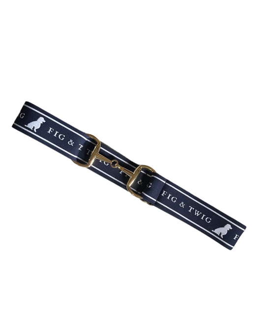 Willow Belt - Navy Blue with Gold