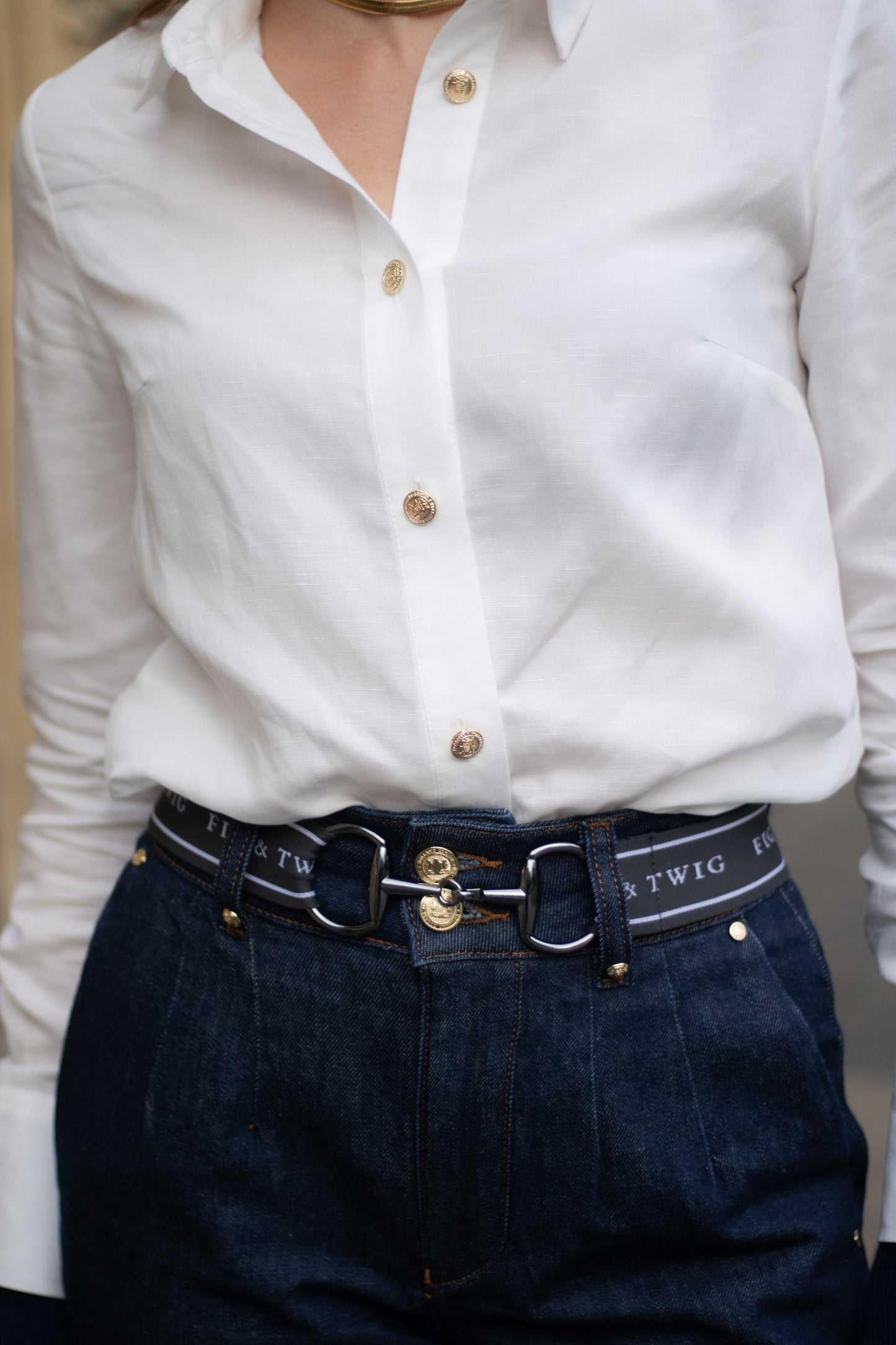 Willow Belt - Slate with Silver