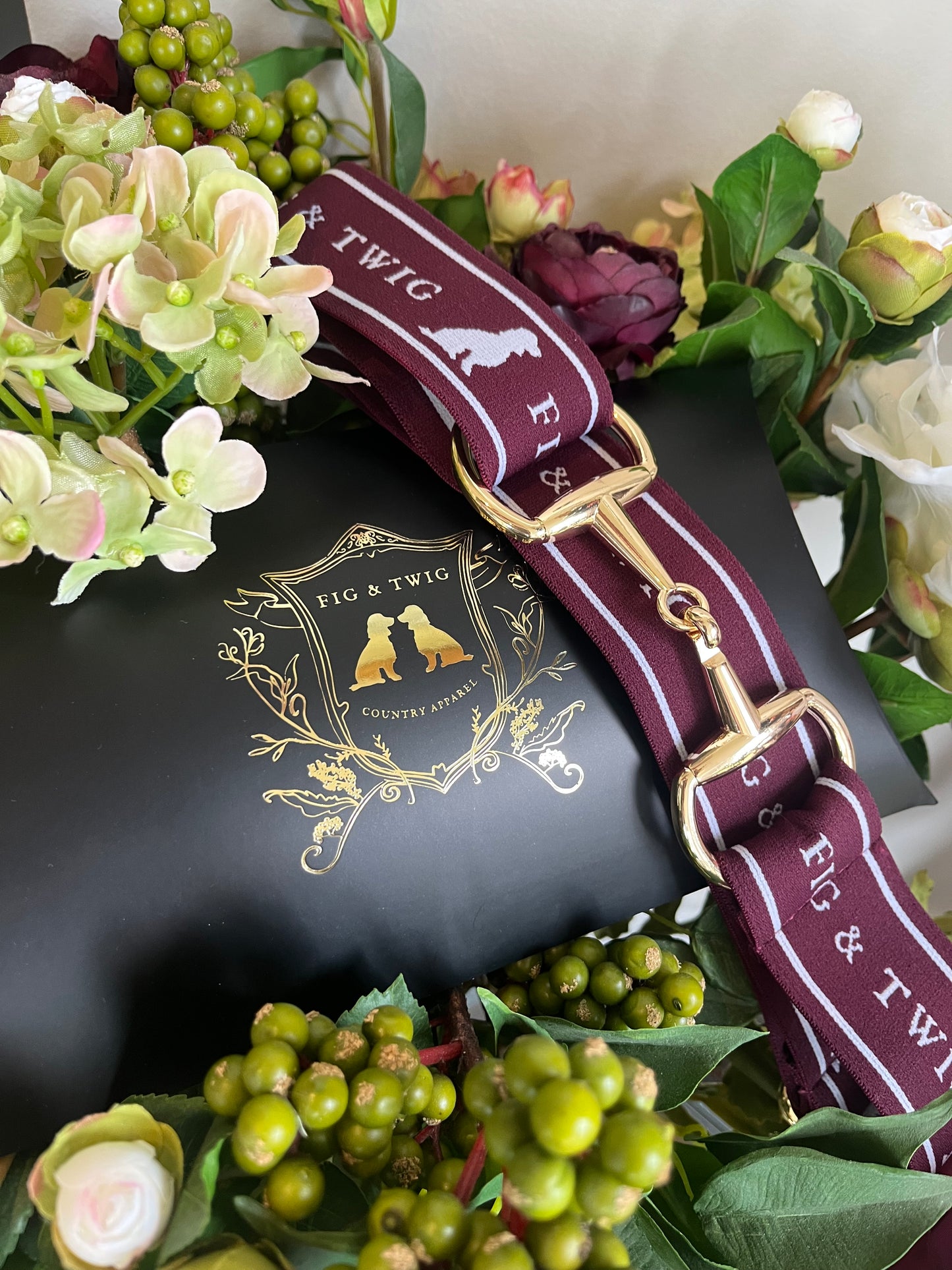 Willow Belt - Plum with Gold